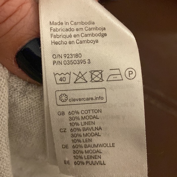 L.O.G.G. (Label Of Graded Goods) light gray medium sweater - Picture 5 of 5